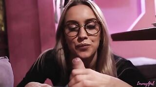 Two sexy babes made a blowjob to their friends in the restaurant, risking it all