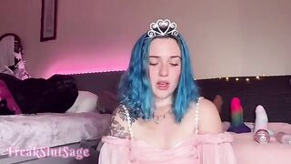 The guy forced the girl to have anal sex with a machine