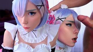 Kawaii Maid Cosplay, the cutest maid to deepthroat your dick