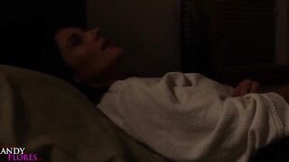 A grateful student shares a hotel bed with his hot teacher Mandy