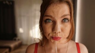 My stepsister messed with me and I cum on her face