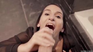 Five-star blowjob and fuckface for Danika’s huge dick