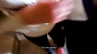 Fucked a girl in the stairwell while her parents were at home - a daring, thrilling encounter!