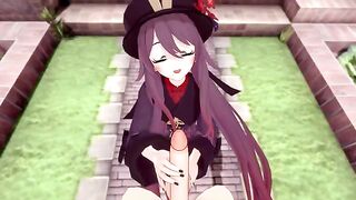 Hentai Genshin Impact Hu Tao gets passionately taken by a huge dick