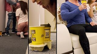 The pizza delivery guy came to the house and had sex with the wife