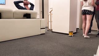 The pizza delivery guy came to the house and had sex with the wife