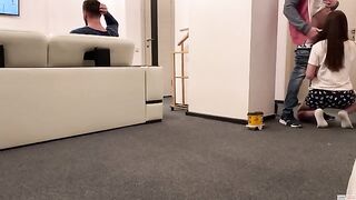 The pizza delivery guy came to the house and had sex with the wife