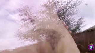 A hot stepmom is teasing the pool guy, getting a messy anal sex