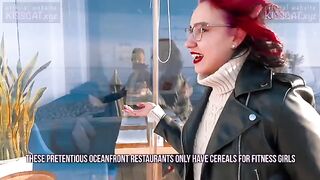 Kiss Cat love Breakfast with Sausage - Outdoor Sex