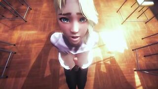 POV Spider Gwen fucks with you (3D PORN 60 FPS)