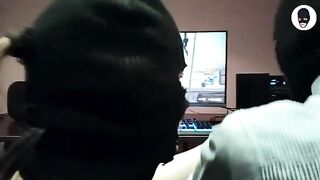 The guy played a crazy deepthroat game with his girlfriend