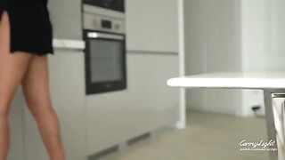 A step mom caught her step son jerking off and helped him finish quickly in part 5
