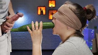The taste game turned out to be a dick in her mouth - SanyAny