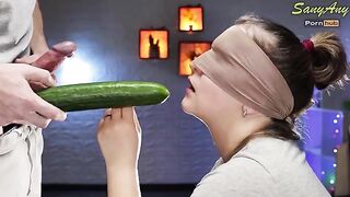 The taste game turned out to be a dick in her mouth - SanyAny