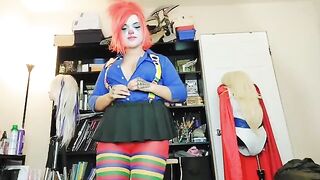 The clown girl is quitting her job in the porn industry