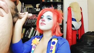 The clown girl is quitting her job in the porn industry