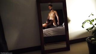 A gorgeous girl made a blowjob and received cum in her mouth and tits