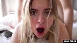 The cute coed Miradavid has an intense, hard sex session