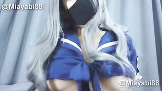 A police officer filled the Asian beauty with her sperm as a creampie