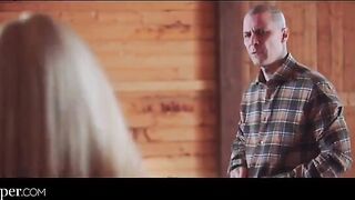 A girl in a cowgirl suit fucks with a guy who likes bad ones