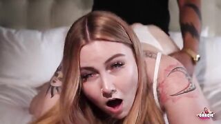 PAWG Gracie Squirts gets her beaver full of BBC creampie
