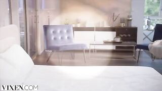 Stunning masseuse Voluptuous Kayley seduces her client with her amazing body