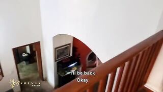 Conversation about sex with her stepbrothers, Mariana Martix gets fucked hard