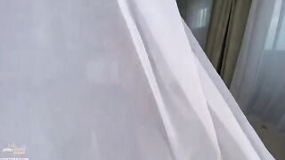 Molly Pills and her boyfriend fucked outdoors on their vacation in POV style