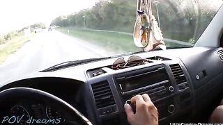 A pretty baby is getting a free ride in return for some intimate action