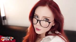 Slutty secretary gets fucked hard by her boss after work