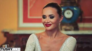 Stunning Venera gets her anal DP fantasies fulfilled in a sensational TUSHY scene