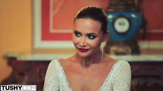Stunning Venera gets her anal DP fantasies fulfilled in a sensational TUSHY scene