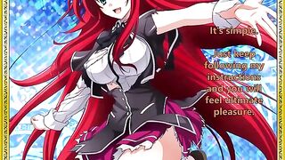 Rias welcomes her new servant - a spicy hentai JOI twist to the classic tale