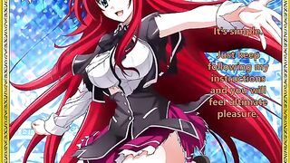 Rias welcomes her new servant - a spicy hentai JOI twist to the classic tale