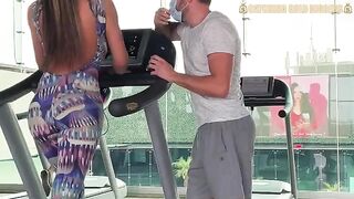 Colombian girl with a bubble butt is having sex after being picked up from the gym
