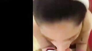 First time cumming for a girl, and she swallows it all!