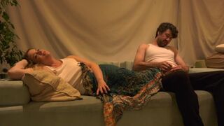 The evening alone with the stepmom turned intimate and passionate