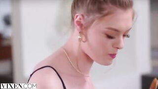 Beautiful babe Amber distracted herself with a stranger when her boyfriend was away
