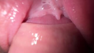 A young guy fucked his stepsister with a creamy pussy in POV style