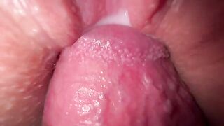 A young guy fucked his stepsister with a creamy pussy in POV style