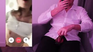The guy broke off in front of his husband on video call
