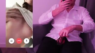 The guy broke off in front of his husband on video call