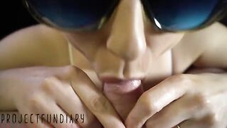 A blowjob with a lot of foreskin play and smegma action
