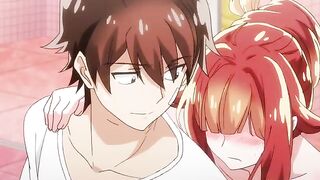 The red-haired tsundere receives a relaxing massage and then gets fucked