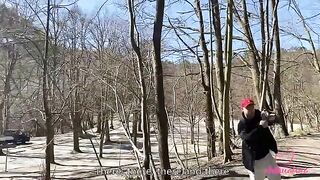 A day with Kleomodel ended with a group sex in the wood