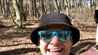 A day with Kleomodel ended with a group sex in the wood