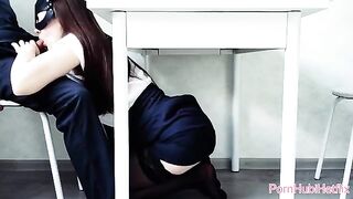 A man came in the room and fucked his secretary on the table