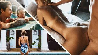 Petite babe has sex with her boyfriend directly in the sea