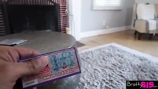 Pervert stepbrother forces his stepsister to give him a blowjob in this hardcore scene