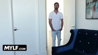 Alix Lynx, the busty bombshell, showcases her incredible blowjob skills in this steamy Mylf scene